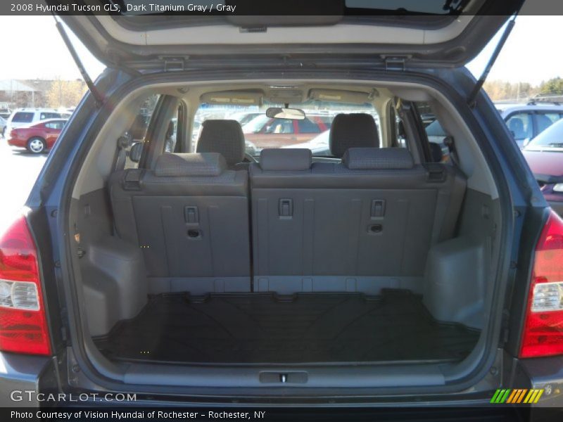 Dark Titanium Gray / Gray 2008 Hyundai Tucson GLS