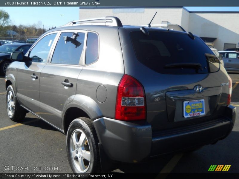 Dark Titanium Gray / Gray 2008 Hyundai Tucson GLS