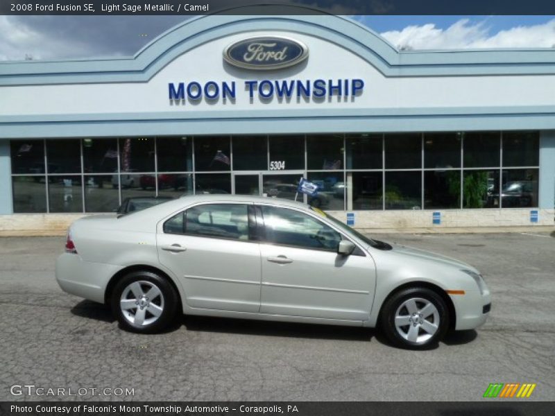 Light Sage Metallic / Camel 2008 Ford Fusion SE