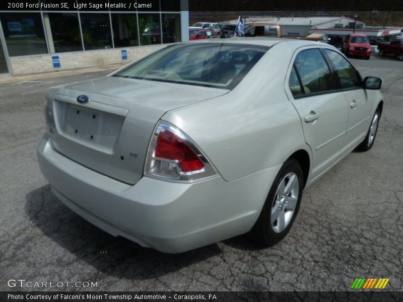Light Sage Metallic / Camel 2008 Ford Fusion SE