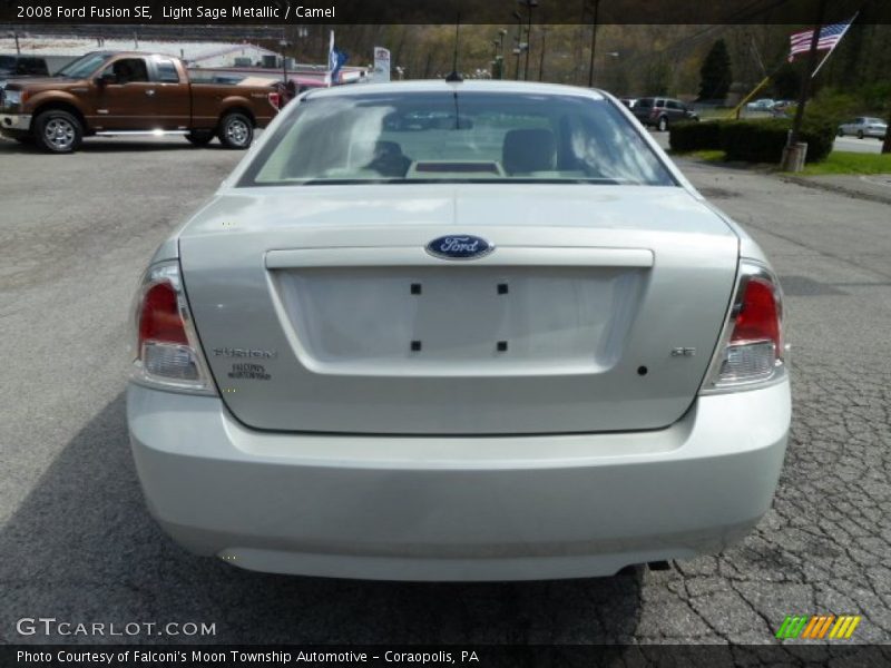 Light Sage Metallic / Camel 2008 Ford Fusion SE