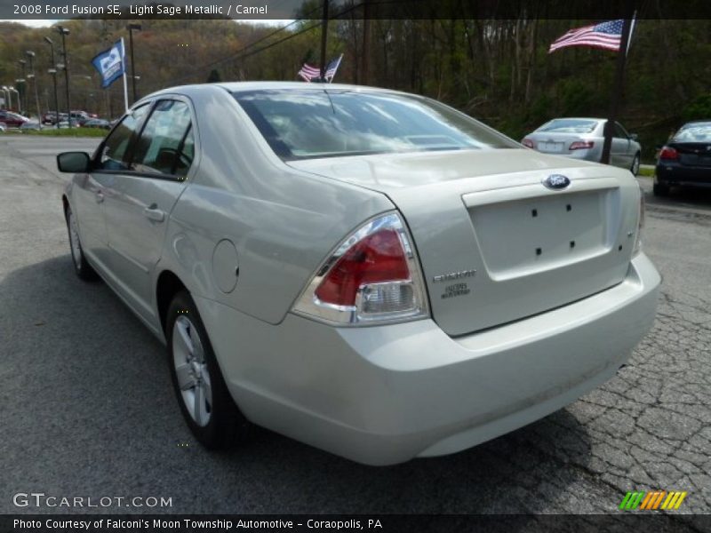 Light Sage Metallic / Camel 2008 Ford Fusion SE