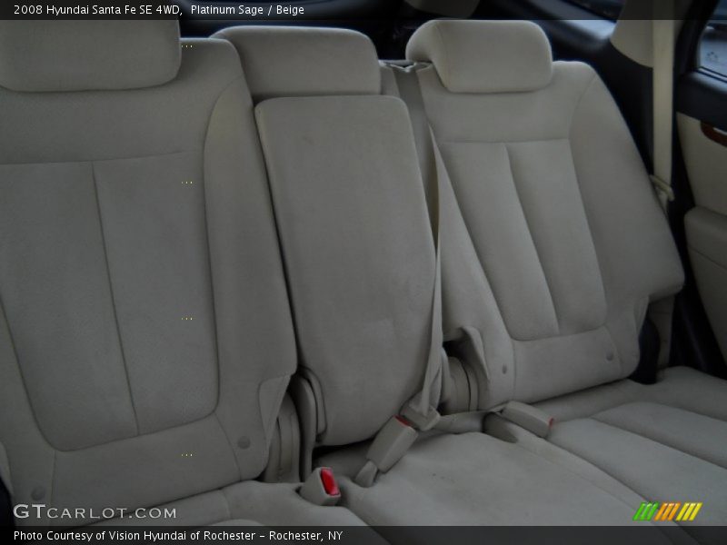 Platinum Sage / Beige 2008 Hyundai Santa Fe SE 4WD