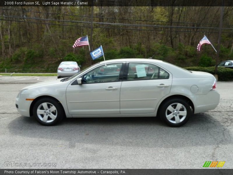 Light Sage Metallic / Camel 2008 Ford Fusion SE