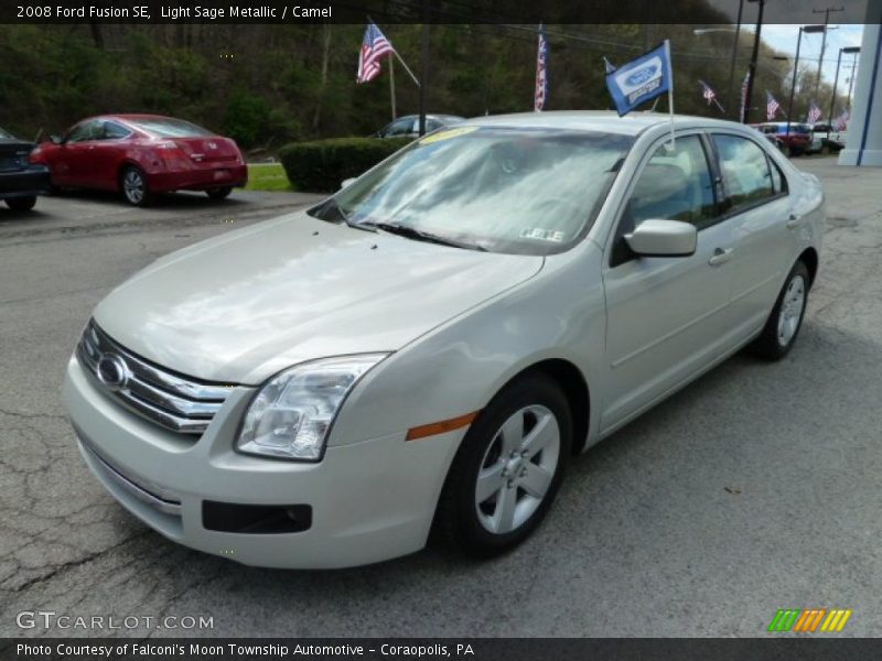 Light Sage Metallic / Camel 2008 Ford Fusion SE