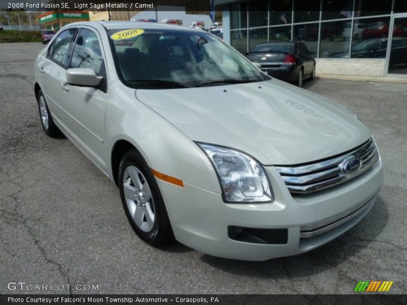 Light Sage Metallic / Camel 2008 Ford Fusion SE