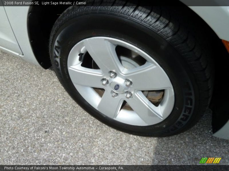 Light Sage Metallic / Camel 2008 Ford Fusion SE