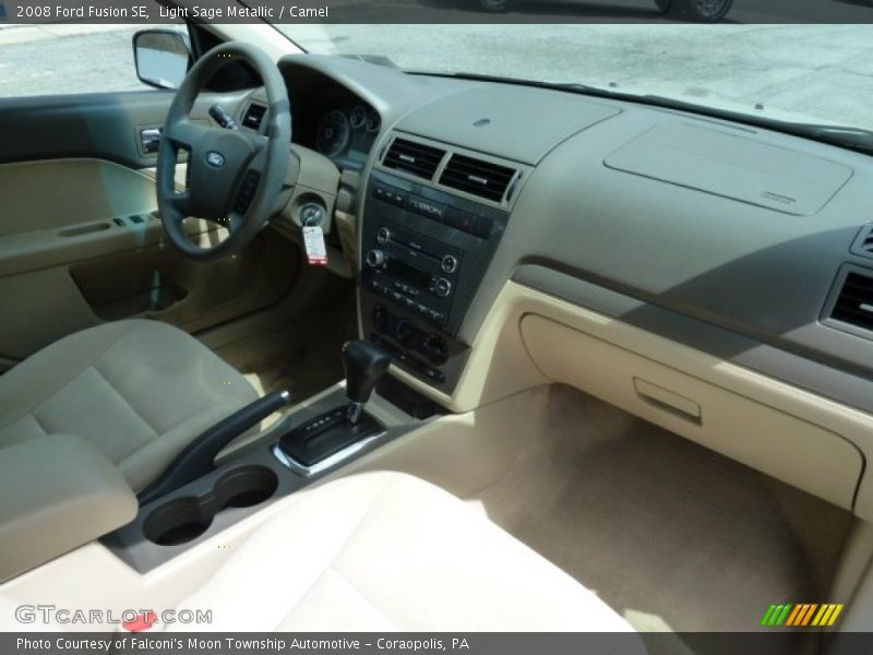 Light Sage Metallic / Camel 2008 Ford Fusion SE