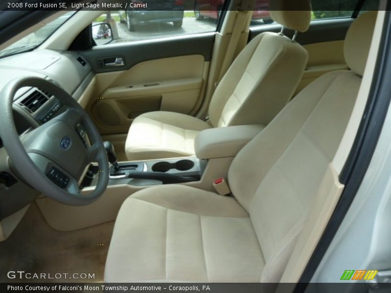 Light Sage Metallic / Camel 2008 Ford Fusion SE