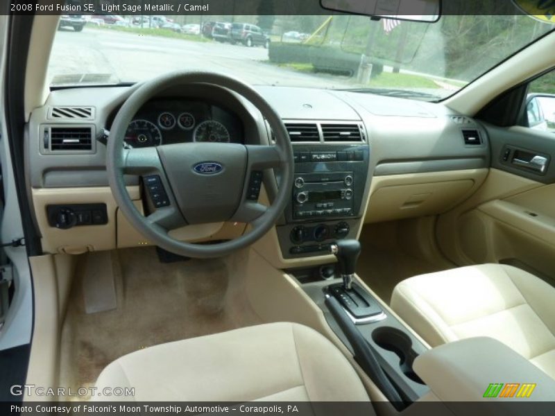 Light Sage Metallic / Camel 2008 Ford Fusion SE