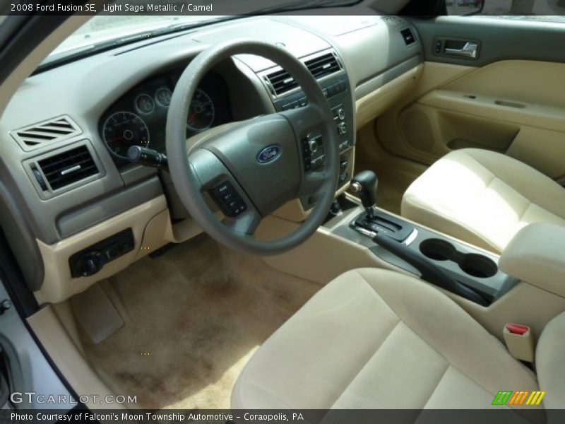 Light Sage Metallic / Camel 2008 Ford Fusion SE