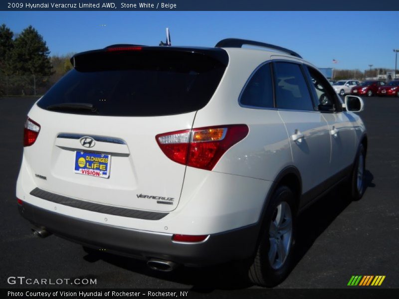 Stone White / Beige 2009 Hyundai Veracruz Limited AWD
