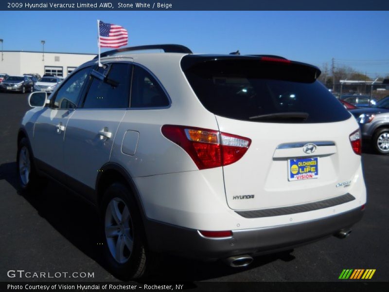 Stone White / Beige 2009 Hyundai Veracruz Limited AWD
