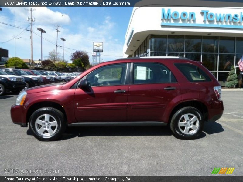 Deep Ruby Metallic / Light Cashmere 2007 Chevrolet Equinox LS AWD