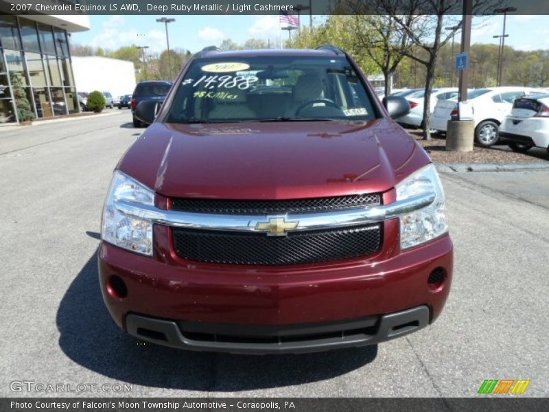 Deep Ruby Metallic / Light Cashmere 2007 Chevrolet Equinox LS AWD