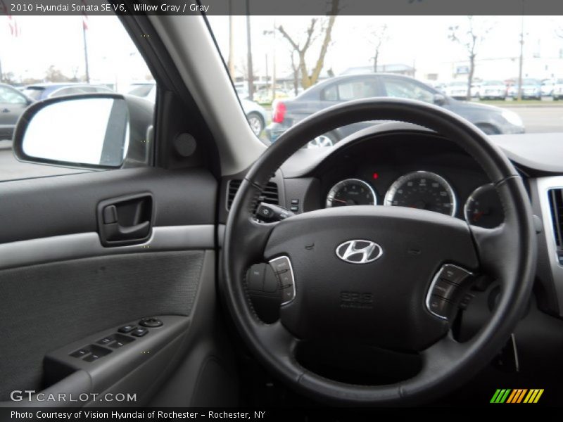Willow Gray / Gray 2010 Hyundai Sonata SE V6