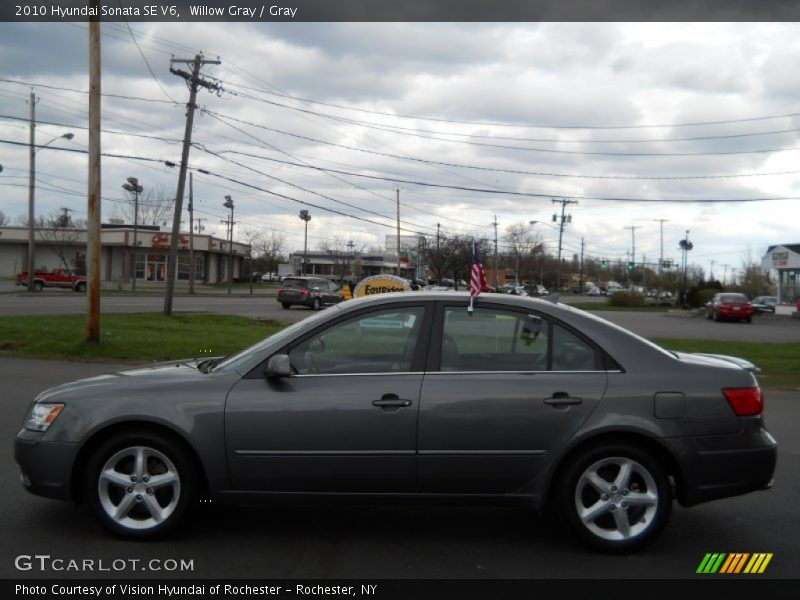 Willow Gray / Gray 2010 Hyundai Sonata SE V6