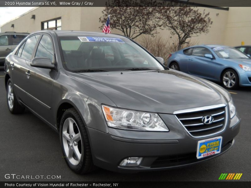 Willow Gray / Gray 2010 Hyundai Sonata SE V6