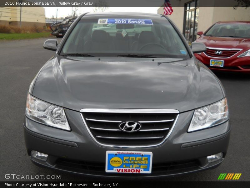 Willow Gray / Gray 2010 Hyundai Sonata SE V6