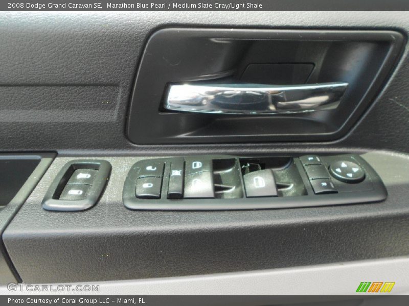 Marathon Blue Pearl / Medium Slate Gray/Light Shale 2008 Dodge Grand Caravan SE