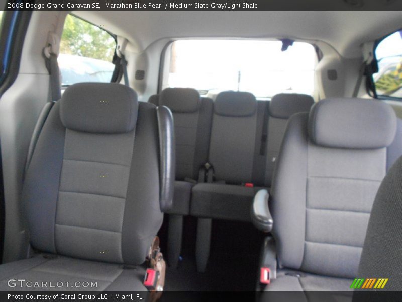 Marathon Blue Pearl / Medium Slate Gray/Light Shale 2008 Dodge Grand Caravan SE