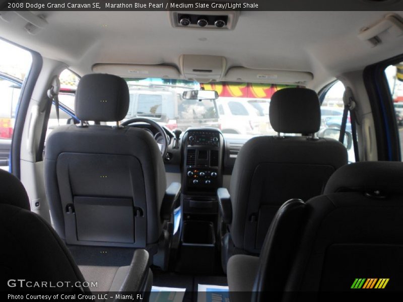 Marathon Blue Pearl / Medium Slate Gray/Light Shale 2008 Dodge Grand Caravan SE