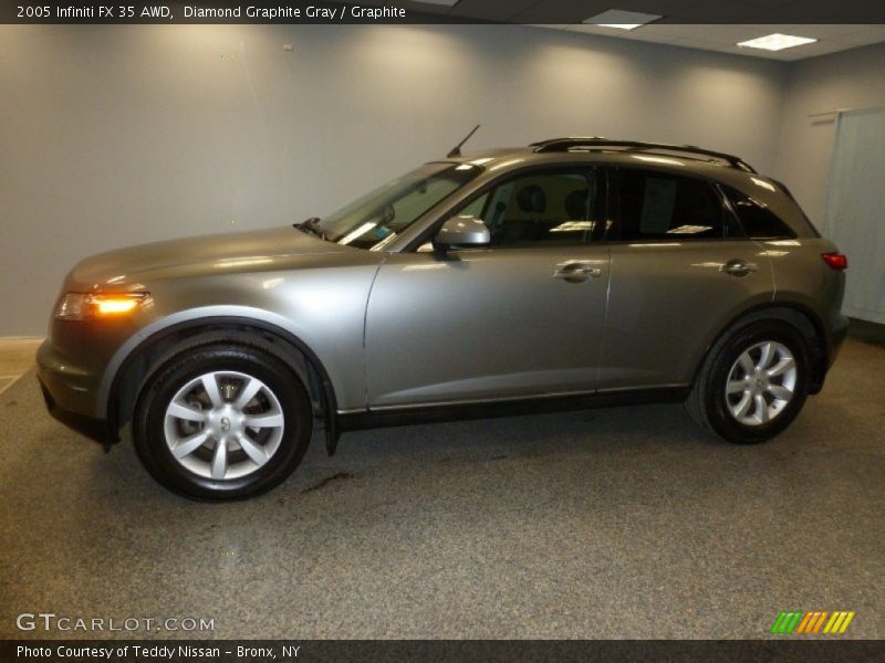 Diamond Graphite Gray / Graphite 2005 Infiniti FX 35 AWD