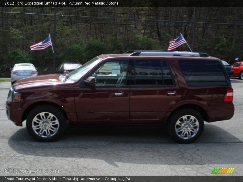 Autumn Red Metallic / Stone 2012 Ford Expedition Limited 4x4