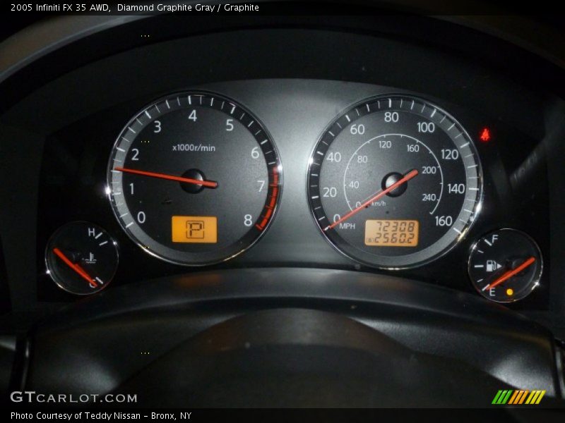 Diamond Graphite Gray / Graphite 2005 Infiniti FX 35 AWD