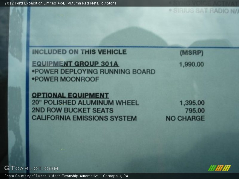 Autumn Red Metallic / Stone 2012 Ford Expedition Limited 4x4