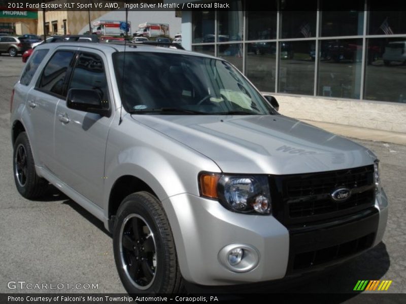 Ingot Silver Metallic / Charcoal Black 2012 Ford Escape XLT Sport V6 AWD