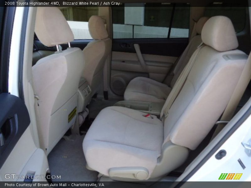 Blizzard White Pearl / Ash Gray 2008 Toyota Highlander 4WD
