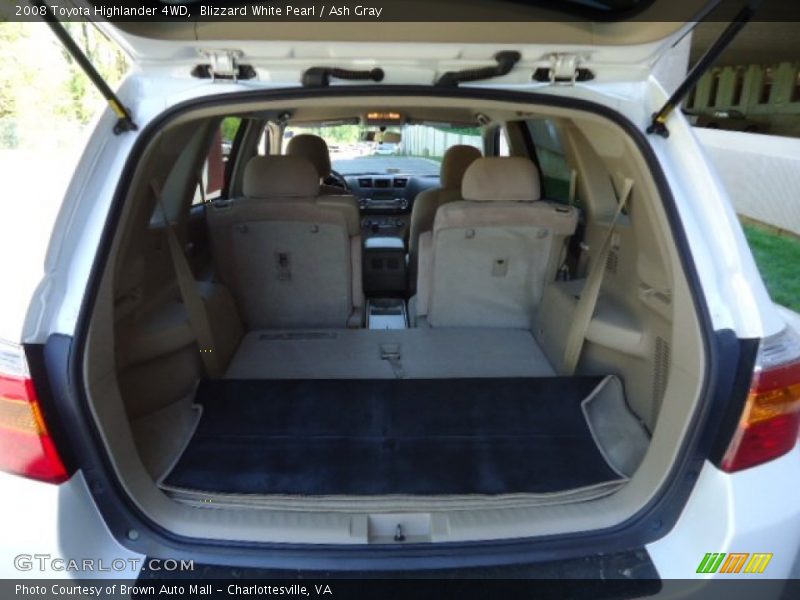 Blizzard White Pearl / Ash Gray 2008 Toyota Highlander 4WD