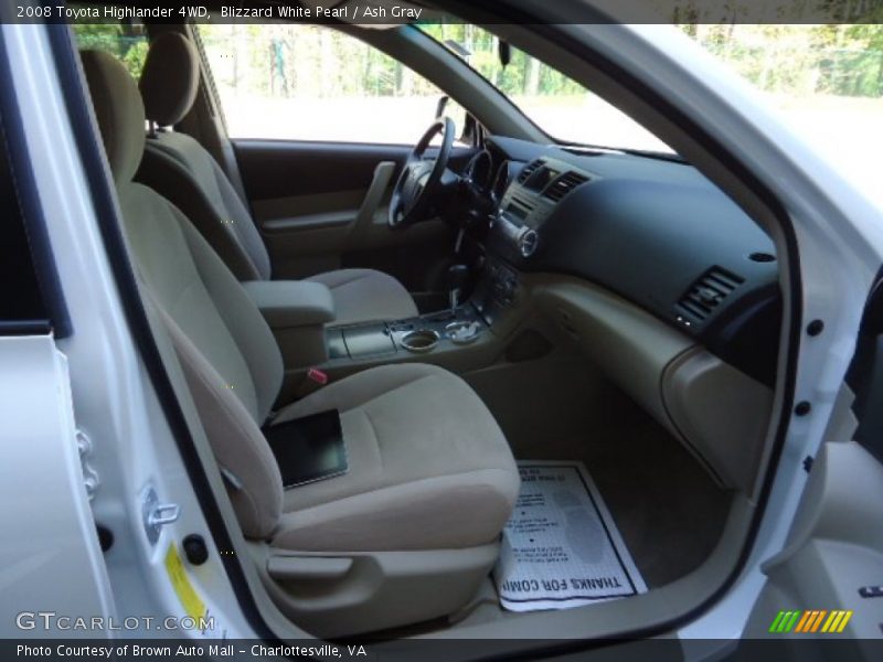 Blizzard White Pearl / Ash Gray 2008 Toyota Highlander 4WD