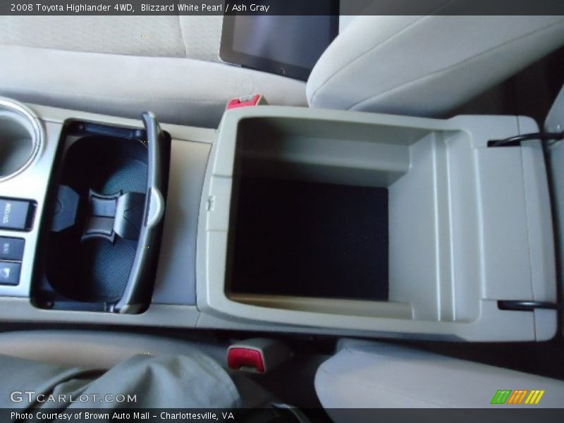 Blizzard White Pearl / Ash Gray 2008 Toyota Highlander 4WD