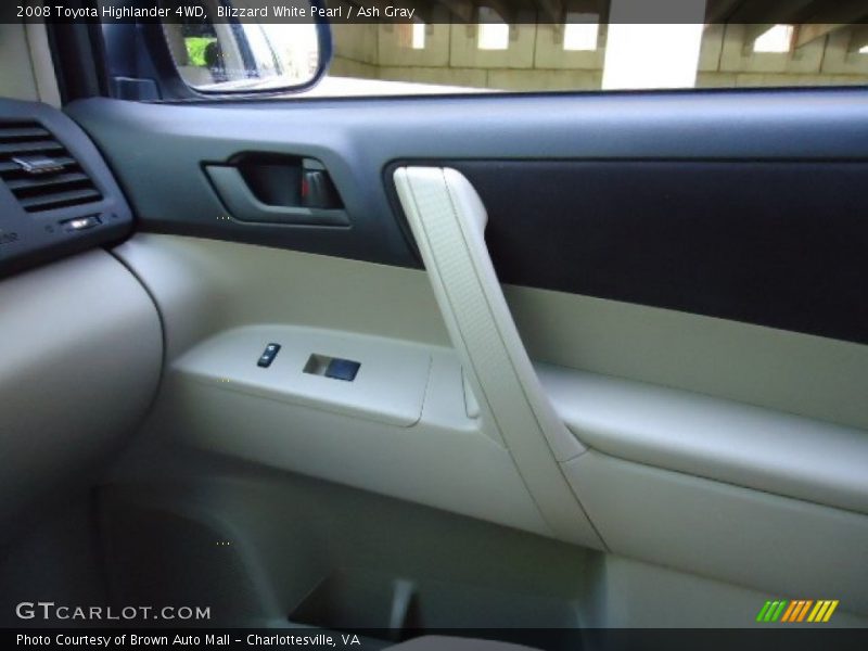 Blizzard White Pearl / Ash Gray 2008 Toyota Highlander 4WD
