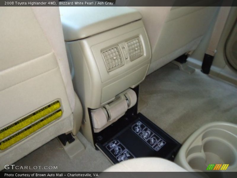 Blizzard White Pearl / Ash Gray 2008 Toyota Highlander 4WD
