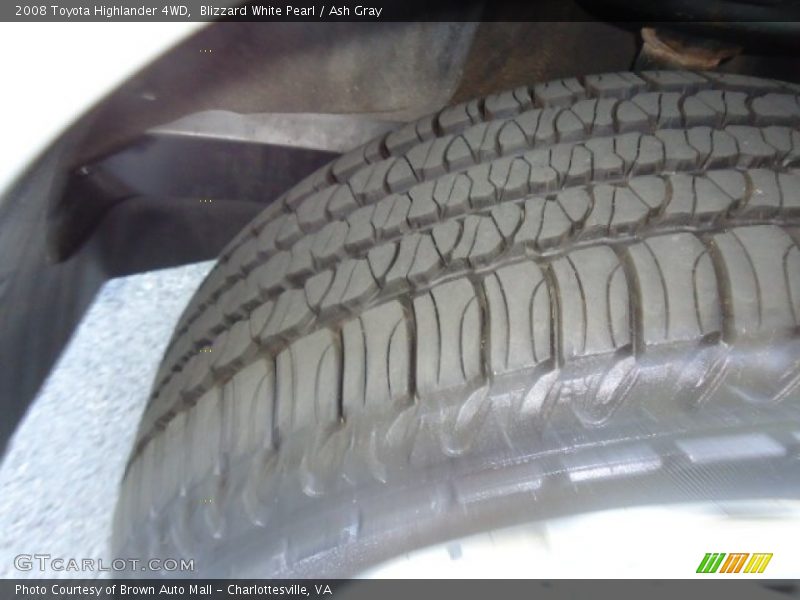 Blizzard White Pearl / Ash Gray 2008 Toyota Highlander 4WD
