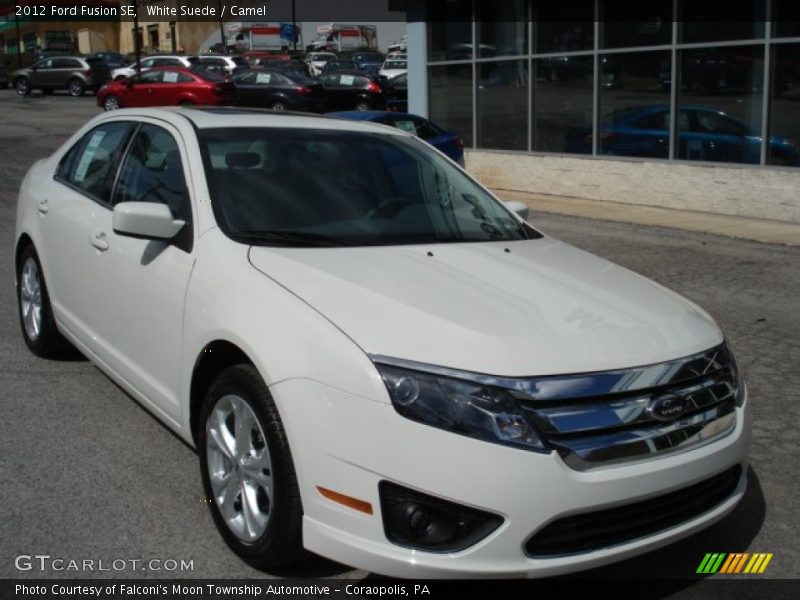 White Suede / Camel 2012 Ford Fusion SE