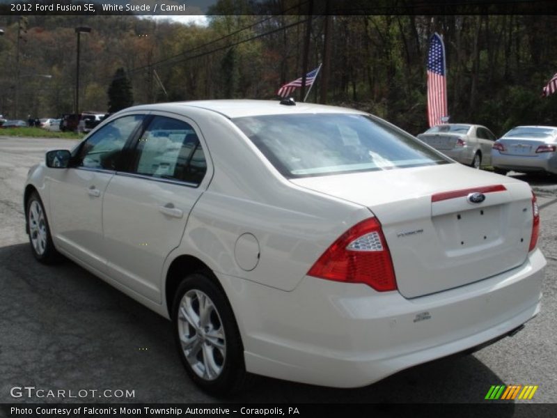White Suede / Camel 2012 Ford Fusion SE