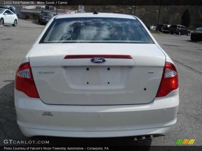 White Suede / Camel 2012 Ford Fusion SE