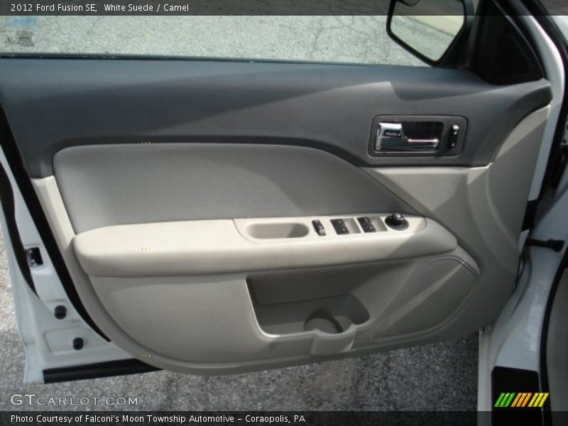 White Suede / Camel 2012 Ford Fusion SE