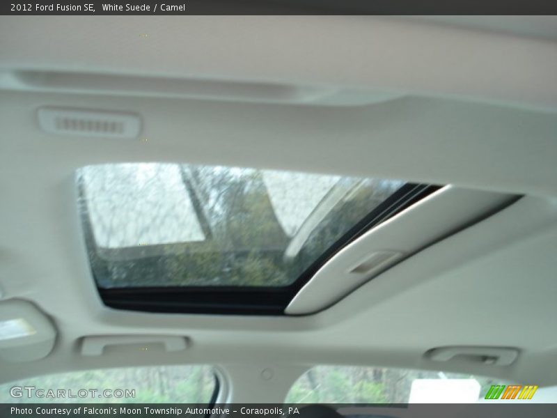 White Suede / Camel 2012 Ford Fusion SE