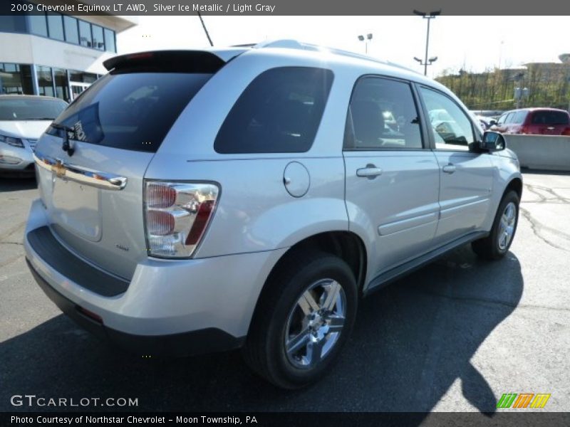 Silver Ice Metallic / Light Gray 2009 Chevrolet Equinox LT AWD