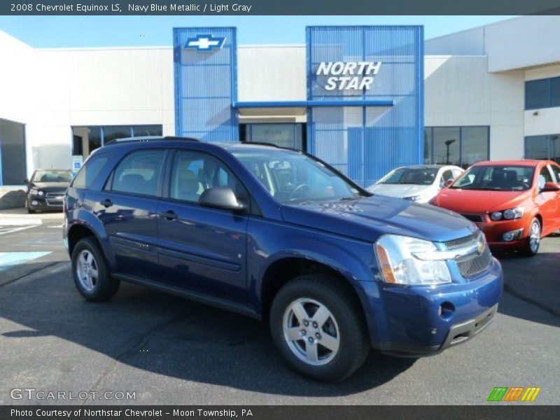 Navy Blue Metallic / Light Gray 2008 Chevrolet Equinox LS