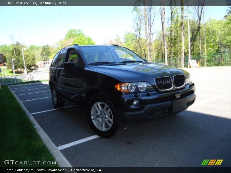 Jet Black / Beige 2006 BMW X5 3.0i