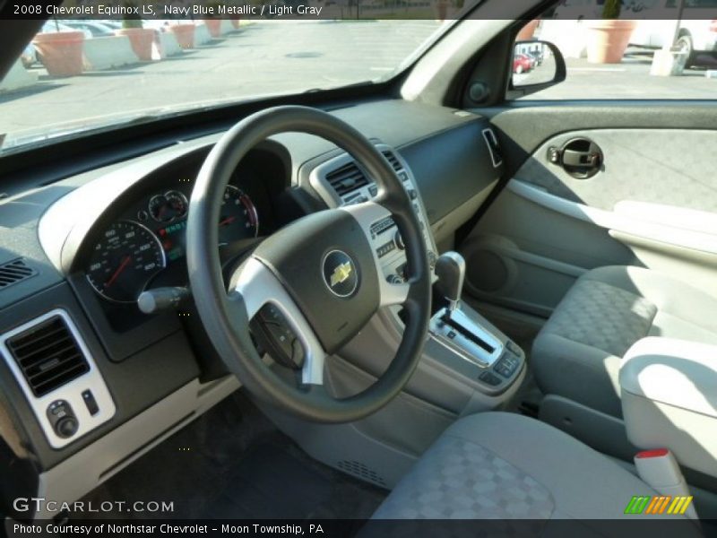 Navy Blue Metallic / Light Gray 2008 Chevrolet Equinox LS
