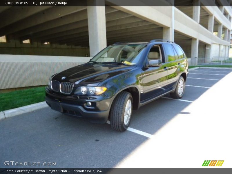 Jet Black / Beige 2006 BMW X5 3.0i