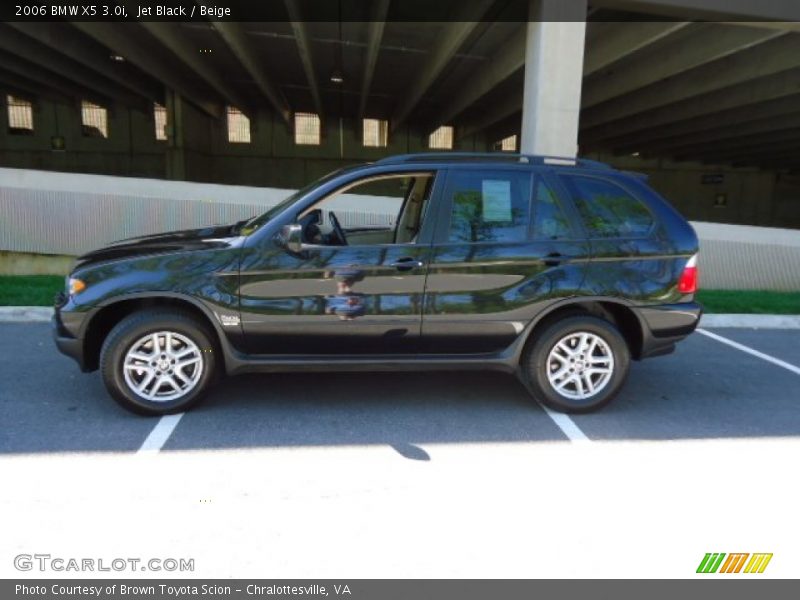 Jet Black / Beige 2006 BMW X5 3.0i