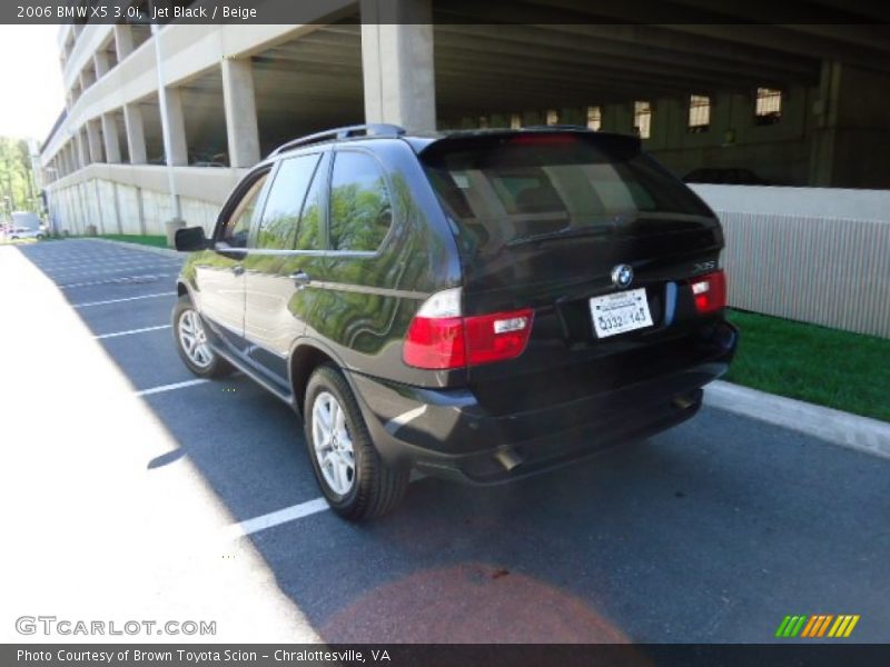 Jet Black / Beige 2006 BMW X5 3.0i